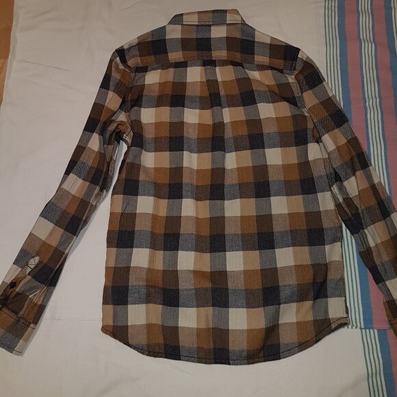 Vans Box Flannel Plaid Long Sleeve Shirt Off the Wall size Medium - Picture 4 of 5